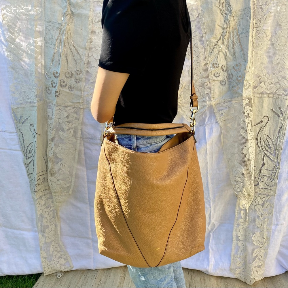 Rebecca Minkoff Pebble Leather Hobo Shoulder Crossbody Bag